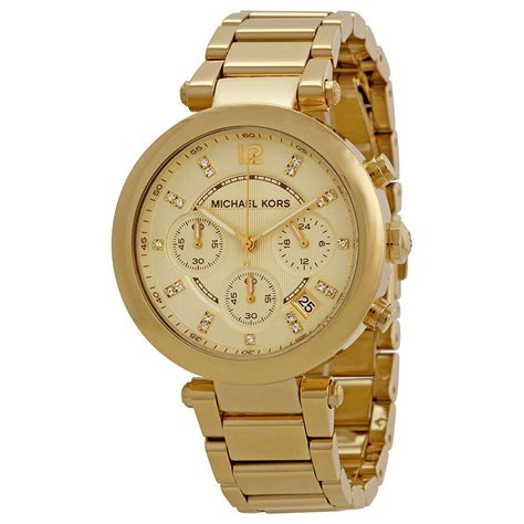 michael kors watch parker battery|Michael Kors parker chronograph.